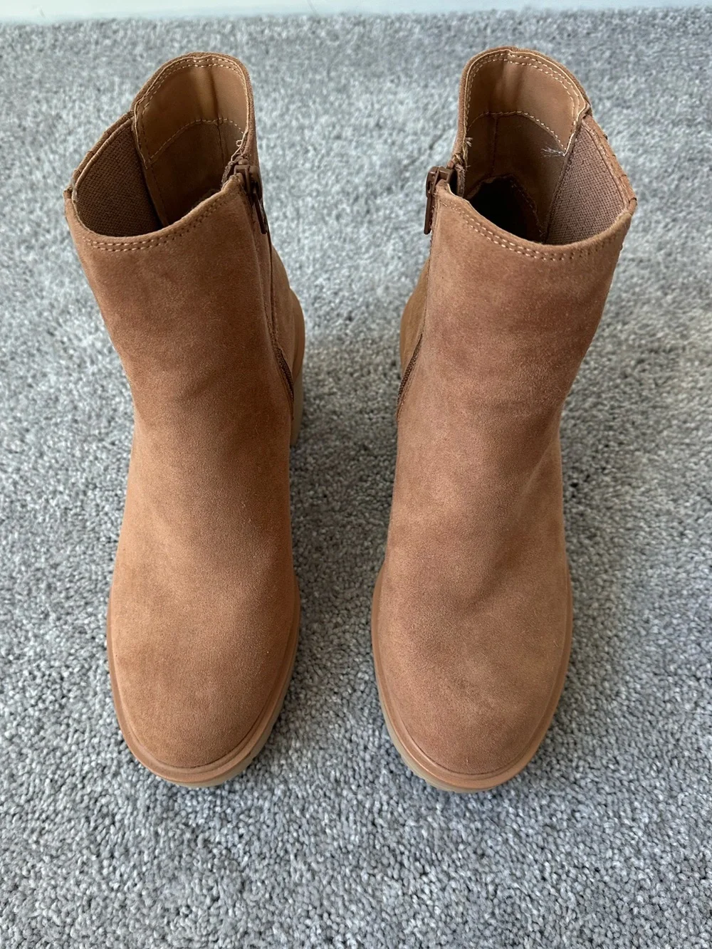 Universal Thread Cognac Suede Boots